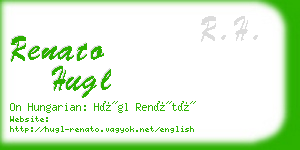 renato hugl business card